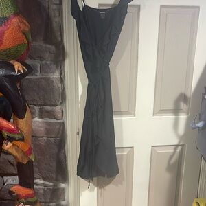 Dress From Express Black Ruffle Down The Front